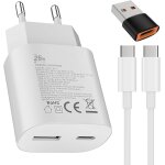 Jgd - 25w usb cchargeur 15w usb a adaptateur, pour�samsung galaxy ultra s25 / s24 / s23 / s22 / s21 / ...