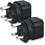 Jgd - 2x adaptateur voyage afrique du sud - adaptateur compact pour fiche schuko vers type m - compatible ...