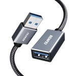 Jgd - c�ble d'extension usb 3. 0 3m, tress� en nylon compatible avec webcam, cam�ra, t�l�phone, hub usb, ...