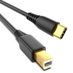 Jgd - c�ble d'imprimante usb c 1 m midi cable, 2. 0 usbc vers usb b plaqu� or 1 m c�ble d'imprimante ...