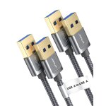 Jgd - c�ble usb 3. 0 1m + 2m, type a m�le vers male c�ble usb 3. 0 super speed c�ble de donn�es nylon ...