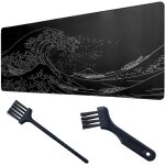 Jgd - grand tapis de souris de jeu, cartes topographiques avec bords cousus, tapis de souris de jeu, ...