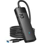 Jgd - hub usb 3. 2  4 ports avec cble 100 cm, hub adaptateur usb, usb 3. 2 gen 2 10gbps hub de transfert ...