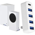Jgd - hub usb pour xbox series x / s, adaptateur d'extension usb 5 ports pour accessoires avec 4 ports ...