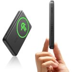 Jgd - pack de batterie magsafe certifi� qi2, chargeur portable � charge rapide 5 000 mah 15 w, banque ...