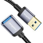 Jgd - rallonge usb 3. 0 - 2 m - type a m�le vers femelle - 5 gbps - transfert haute vitesse - c�ble en ...