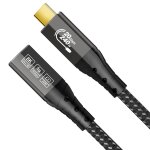 Jgd - rallonge usb c 0, 5m (rallonge usb c 3. 2, vid�o 8k@30hz, 4k@60hz / 144hz, pd3. 1 240w 48v / 5a), ...