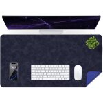 Jgd - sous - main de bureau en cuir vieilli, imperm�able, facile � nettoyer, tapis de souris et de clavier, ...