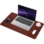 Jgd - tapis de bureau vieilli en su�de et cuir, tapis de bureau d'ordinateur antid�rapant, tapis de souris ...