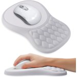 Jgd - tapis de souris avec coussin en gel, tapis de souris ergonomique avec base en polyur�thane antid�rapante ...