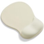 Jgd - tapis de souris avec coussin en gel, ergonomique, avec repose - poignet, couleur beige
