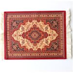 Jgd - tapis de souris cr�atif mini tapis oriental motif tissu textile petit tapis de souris avec pompons ...