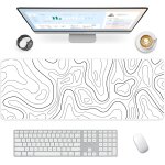 Jgd - tapis de souris gaming xxl mousepad 800 x 300mm, grand tapis de bureau sous main avec base en caoutchouc ...