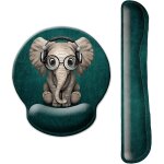 Jgd - tapis de souris de jeu avec support de poignet, support de poignet clavier et tapis de souris avec ...