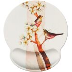 Jgd - tapis de souris avec repose - poignet, repose - poignet ergonomique noir pur, coussin de poignet ...