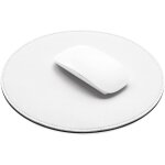 Jgd - tapis de souris rond en cuir synth�tique - 220 mm - imperm�able - avec bords cousus et base antid�rapant ...