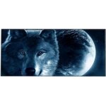 Jgd - tapis de souris xxl 90 x 40 cm, mouse pad grand, motif loup, tapis de souris en tissu, antid�rapant, ...