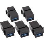 Jgd - usb 3. 0 a keystone adaptateur usb 3. 0 a femelle � femelle keystone jack insert socket connecteur ...