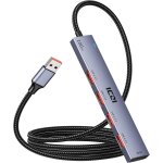 Jgd - usb hub 10gbps, data hub usb 3. 2 gen 2, 120cm rallonge tresse en nylon, adaptateur usb - a compatible ...