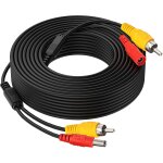 Jlslj - cctv vidéo cable rallonge rca jack câble + dc d'alimentation 2. 1x5. 5mm plug 2 - in - 1 pour ... Jlslj - cctv vidéo cable rallonge rca jack câble + dc d'alimentation 2. 1x5. 5mm plug 2 - in - 1 pour ...