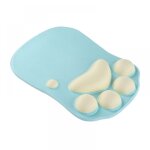 Joli tapis de souris 3d en forme de patte de chat, repose - poignet en silicone, r�sistant, doux et confortabl ...