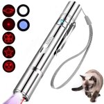 Jouet pour chat, pointeur laser, parc a projection laser longue portee 7 modes, rechargeable par usb, ...