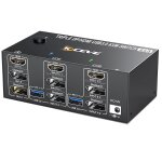 Juir - 2 commutateurs kvm dp + 1 hdmi 2 pc 3 moniteurs, commutateur kvm usb 3. 0 triple moniteurs, 2 ...