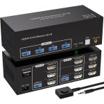 Juir - 4k144hz hdmi kvm switch 2 pc 3 monitor 8k60hz 2 pc triple moniteurs commutateurs kvm avec 4 ports ... Juir - 4k144hz hdmi kvm switch 2 pc 3 monitor 8k60hz 2 pc triple moniteurs commutateurs kvm avec 4 ports ...