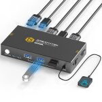 Juir - 8k@60hz kvm hdmi switch 2 ports, usb 3. 0 commutateurs kvm, hdcp2. 3, hdmi2. 1, brancher 2 pc ... Juir - 8k@60hz kvm hdmi switch 2 ports, usb 3. 0 commutateurs kvm, hdcp2. 3, hdmi2. 1, brancher 2 pc ...