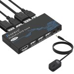 Juir - commutateur kvm displayport 2 port, 4k 60hz dp kvm switch pour brancher 2 pc sur 1 ecran, dp 1. ... Juir - commutateur kvm displayport 2 port, 4k 60hz dp kvm switch pour brancher 2 pc sur 1 ecran, dp 1. ...