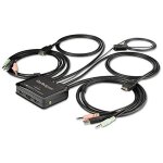 Juir - commutateur kvm hdmi a 2 ports avec cbles incorpors - usb 4k 60hz