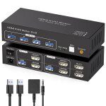 Juir - commutateurs kvm hdmi 4k60hz kvm switch 2 pc 2 monitor usb 3. 0 dual moniteurs pour partageant ... Juir - commutateurs kvm hdmi 4k60hz kvm switch 2 pc 2 monitor usb 3. 0 dual moniteurs pour partageant ...