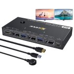 Juir - commutateur kvm usb 3. 0 dp 2 pc 2 moniteurs, répartiteur mst / sst switch kvm double ecran 4k@120hz ... Juir - commutateur kvm usb 3. 0 dp 2 pc 2 moniteurs, répartiteur mst / sst switch kvm double ecran 4k@120hz ...
