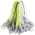 Jum - 100pcs attache cordon tlphone portable chane transport mp3 cl usb porte - cl porte - id badge ...