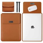 Juste en cuir pu pour ordinateur portable, housse pour ordinateur portable, macbook air pro 13, 14, 16, ...
