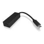 Kab adapter icy box usb - c (st) gigabit ethernet lan (bu) black