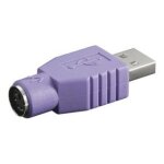 Goobay 68918 changeur de genre de c�ble usb type - a ps / 2 violet