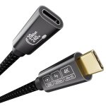 Kal - 20gbps rallonge usb c 3m, cble rallonge usb c 3. 2 gen2x2 240w 5a, extension usb type c 4k@144hz ...