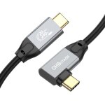 Kal - 240w usb c vers usb c cble angle, 20gbps cble de donnes 90 degrs cble de charge rapide usb ...