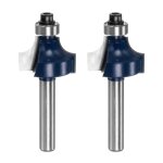 Kal - 2pcs arrondissement routeur bit dia 1 / 4 tige 3 / 8 rayon carbure pointe bord arrondi sur mèche ... Kal - 2pcs arrondissement routeur bit dia 1 / 4 tige 3 / 8 rayon carbure pointe bord arrondi sur mèche ...