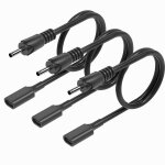 Kal - lot de 3 adaptateurs usb c vers dc 3, 5 x 1, 35 mm - 5 v - type c femelle vers cc - cble d'entre ...