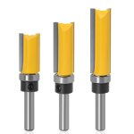 Kal - 3pcs fraises pour dfonceuses fraise a copier en 8mm tige, fraise a affleurer droite flush garniture ...