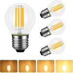 Kal - lot de 4 ampoule led e27 4w filament dimmable, equivalent a ampoule incandescente 40w, blanc chaud ... Kal - lot de 4 ampoule led e27 4w filament dimmable, equivalent a ampoule incandescente 40w, blanc chaud ...