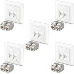 Kal - 5x prise rseau keystone montage encastr 10x module keystone jack cat 6a prise rj45 cble d'installatio ...