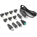 Kal - 60w 12v prise allume - cigare vers prise dc et adaptateur usb 12 prise dc 1. 8m cordon d'alimentation ...