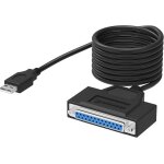 Kal - adaptateur de câble d'imprimante usb vers parallèle db25 ieee 1284, câble usb vers imprimante à ... Kal - adaptateur de câble d'imprimante usb vers parallèle db25 ieee 1284, câble usb vers imprimante à ...