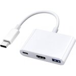 Kal - adaptateur multiport usb c vers hdmi pour iphone 15 macbook pro air ipad pro, hub av numrique ...
