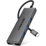 Kal - adaptateur usb c hub pour macbook, 5 en 1 hub usb c multiport avec 4k hdmi, usb 3. 0, 2 * usb 2. ...