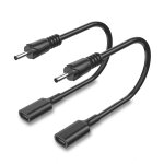 Kal - adaptateur usb - c vers dc 3, 5 x 1, 35 mm - cble de charge pd de 1 pied - 2 pices femelles vers ...