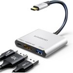 Kal - adaptateur usb c vers hdmi 4k, adaptateur hub usb c hdmi macbook air pro mac alimenté pd charge ... Kal - adaptateur usb c vers hdmi 4k, adaptateur hub usb c hdmi macbook air pro mac alimenté pd charge ...